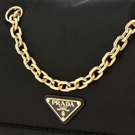 borsa prada tracolla catena in tessuto|Borse a Spalla e con Tracolla da Donna .